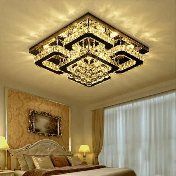 crystal ceiling light uk