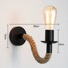 black wall light